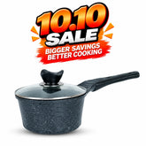 Die Cast Marble Coated Sauce Pan 18cm with Lid