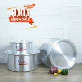 Klassic Aluminium Metal Finish Indiana Small Size Cooking Pot Set