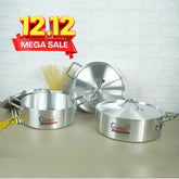 Klassic Aluminum Metal Finish Fish pot Sets