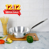 Klassic Long Handle Aluminum Metal Finish Wok - High Quality Aluminum Cookware