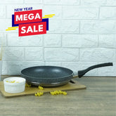 Klassic Marble Coated Non-Stick Round Frying Pan – Black