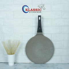 KLASSIC Die Cast Marble Coated Tawa Beige Fix Strong Bakelite Handle - Klassic kitchenware Pk