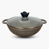 Die Cast Caldero Wok Beige - Premium Klassic Kitchenware Cookware