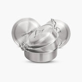 Aluminum-Metal-finish-Flat-wok-set - Klassic kitchenware Pk