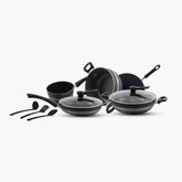 Klassic Smarty Non stick Cookware Set/Kitchen Set 10 Pieces with Glass Lid - Klassic kitchenware Pk