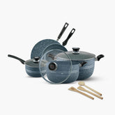 KLASSIC Oscar Marble Coated Cookware Gift Set 11 Pieces Gray - Klassic kitchenware Pk