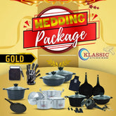 Klassic Complete Jahez Wedding Package Die Cast Cookware Series - Gold Induction Editon