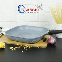 KLASSIC Die Cast Marble Coating Grill Pan 28Cm Marble - Klassic kitchenware Pk