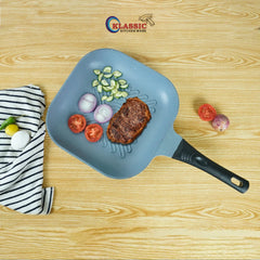 KLASSIC Die Cast Marble Coating Grill Pan 28Cm Marble - Klassic kitchenware Pk