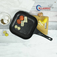 KLASSIC Die cast Marble Coating Grill Pan 28Cm - Black - Klassic kitchenware Pk