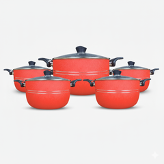 Klassic 10-Piece Premuim Non-Stick Marble Coated Pots Set (20cm–28cm) - Heaviest Gauge