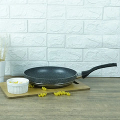 KLASSIC Marble Coated Round Frying Pan Black - Klassic kitchenware Pk