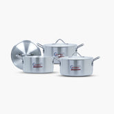 Klassic Smart Aluminum Alloy Metal Finish Cooking pots Cookware Set - Klassic kitchenware Pk