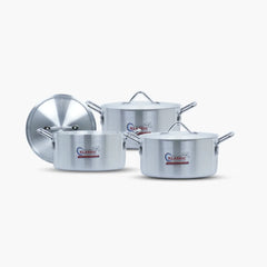 Klassic Smart Aluminum Alloy Metal Finish Cooking pots Cookware Set - Klassic kitchenware Pk