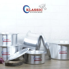 MetalFinishstainlesssteelIndainaCookingpotSets - Klassic kitchenware Pk