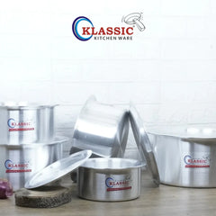 MetalFinishstainlesssteelIndainaCookingpotSets - Klassic kitchenware Pk