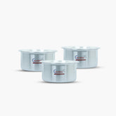 MetalFinishstainlesssteelIndainaSmallCookingpotsSet - Klassic kitchenware Pk