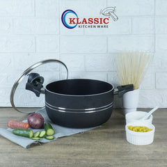 Klassic Oscar Non Stick Cookware Set/Kitchenware Set 11 Pieces with Glass Lid - Klassic kitchenware Pk