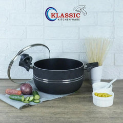 Klassic Oscar Non Stick Cookware Set/Kitchenware Set 11 Pieces with Glass Lid - Klassic kitchenware Pk