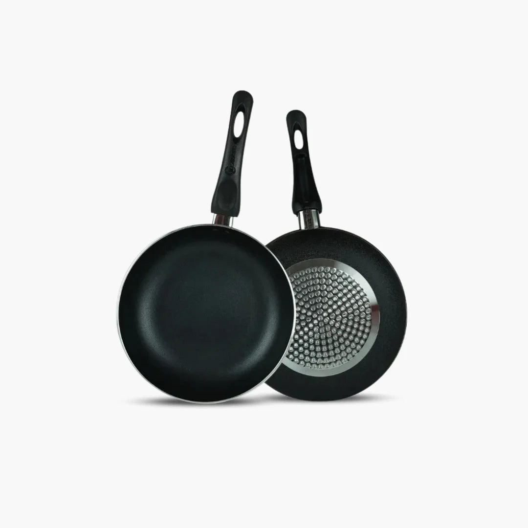 KLASSIC Induction Based Non Stick Round Frying Pan with Glass Lid - Klassic kitchenware Pk