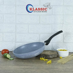KLASSIC Marble Coated Round Frying Pan gray - Klassic kitchenware Pk