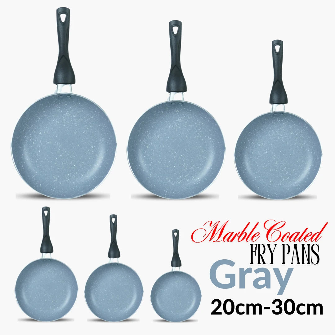KLASSIC Marble Coated Round Frying Pan gray - Klassic kitchenware Pk