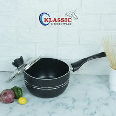 Klassic Non Stick Sauce Pan with Glass Lid - Klassic kitchenware Pk