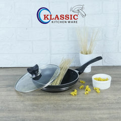 NonStickFrypanwithGlassLidPriceinPakistan - Klassic kitchenware Pk