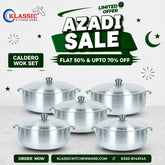 KLASSIC Heavy Gauage Caldero Wok Set | Woks Set with Lid