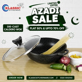 Die Cast Caldero Wok Black - Premium Klassic Kitchenware Cookware