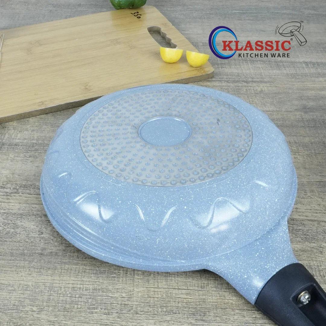 die-cast-frying-pan-gray-perfect-for-cooking - Klassic kitchenware Pk