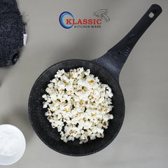 KLASSIC Die Cast Marble Coated Frying Pan Black - Klassic kitchenware Pk