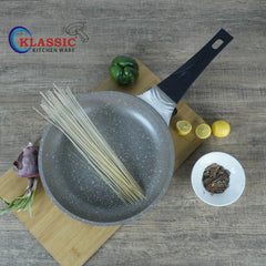 KLASSIC Die-Cast Marble Coated Frying Pan Beige | Buy Now - Klassic kitchenware Pk