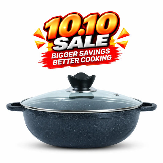 Die Cast Caldero Wok Black - Premium Klassic Kitchenware Cookware 1254
