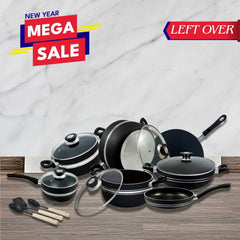 KLASSIC Corsage Non-Stick Cookware Set/Kitchen Set of 15 Pieces