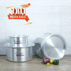 Klassic Aluminium Metal Finish Indiana Small Size Cooking Pot Set