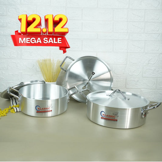 Klassic Aluminum Metal Finish Fish pot Sets 1080