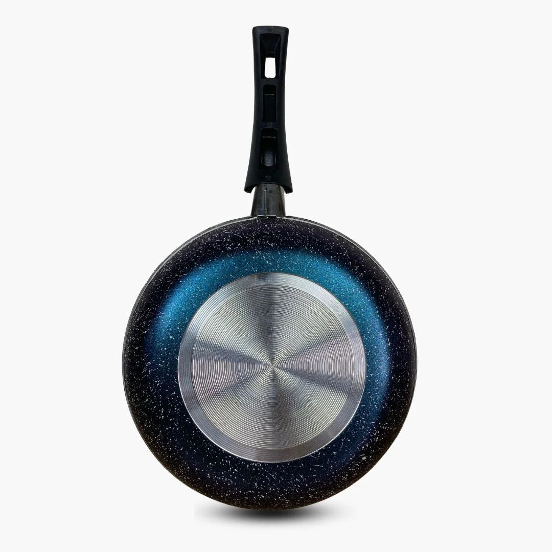 Klassic Marble Coated Non-Stick Round Frying Pan – Blue Marble