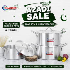 Klassic Smart  Aluminum Alloy Metal Finish Cooking pots Cookware Set