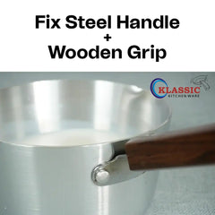Klassic Milk Pan Wooden Aluminum Alloy Metal