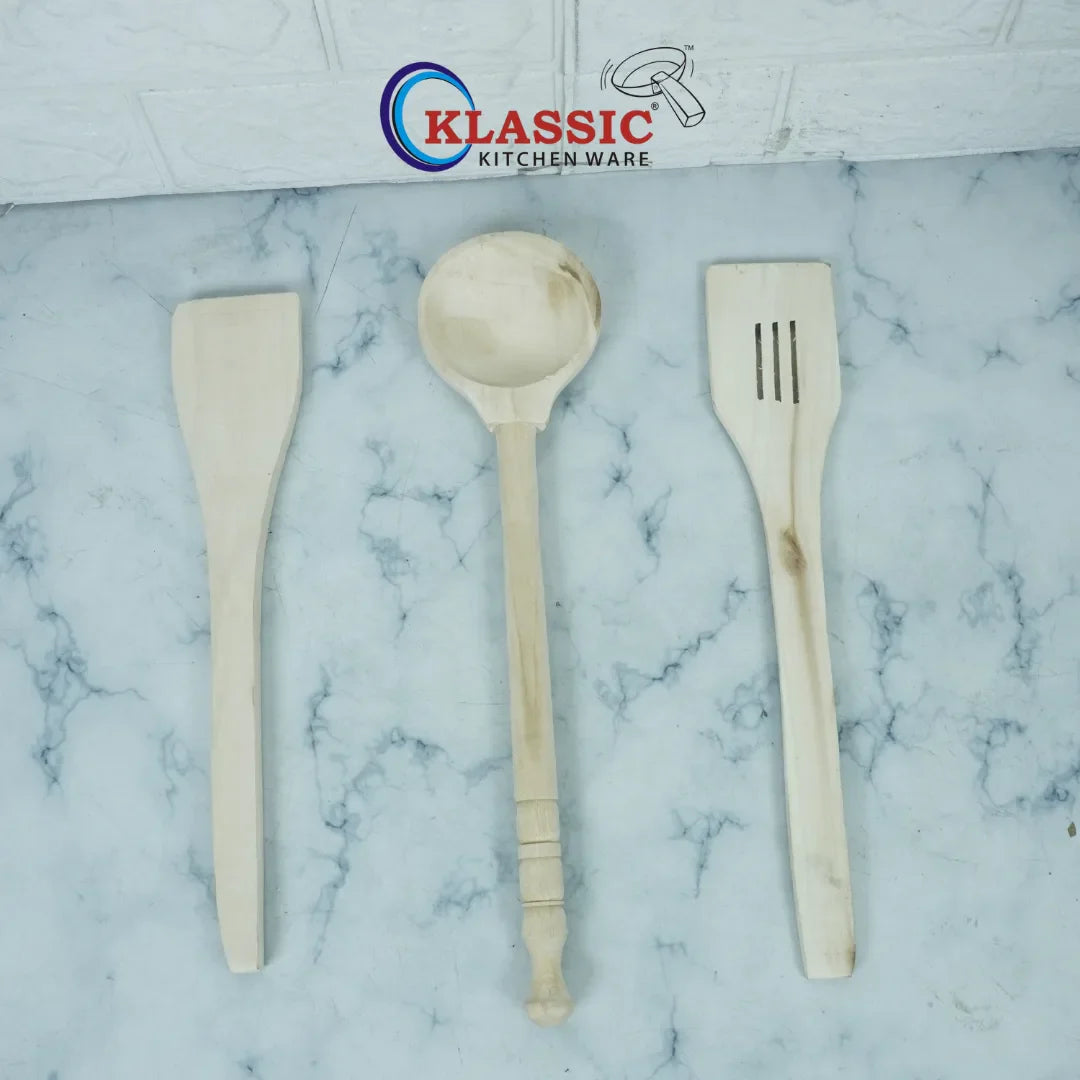 Klassic Best Quality Wooden Spoons Utensils - Kitchenware Accessories - Klassic kitchenware Pk