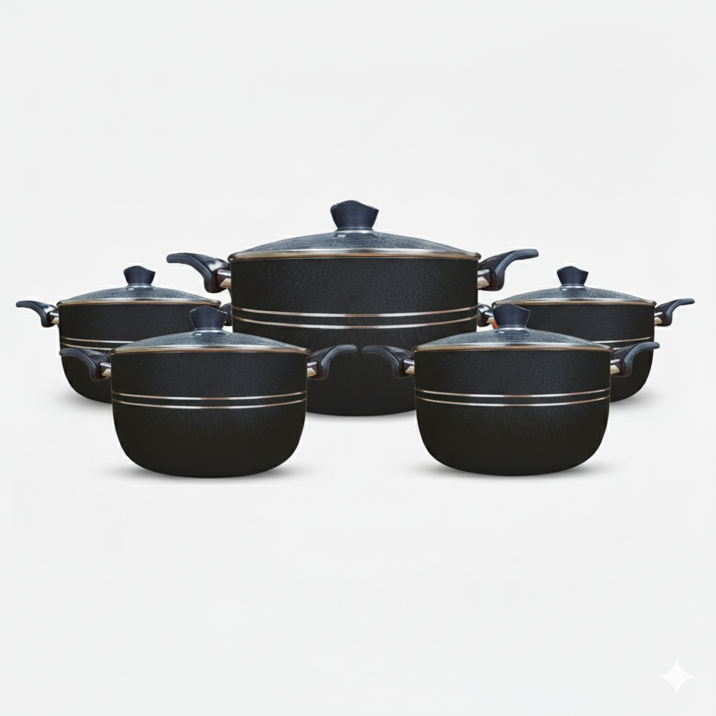 Klassic 10-Piece Non-Stick Pots Set (20cm–28cm)