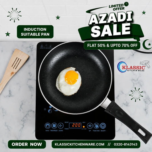 Klassic Induction Base Non-Stick Round Frying Pan – Gas & Induction Compatible 1254