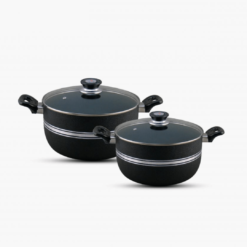 2 pcs Set Cooking Pots black