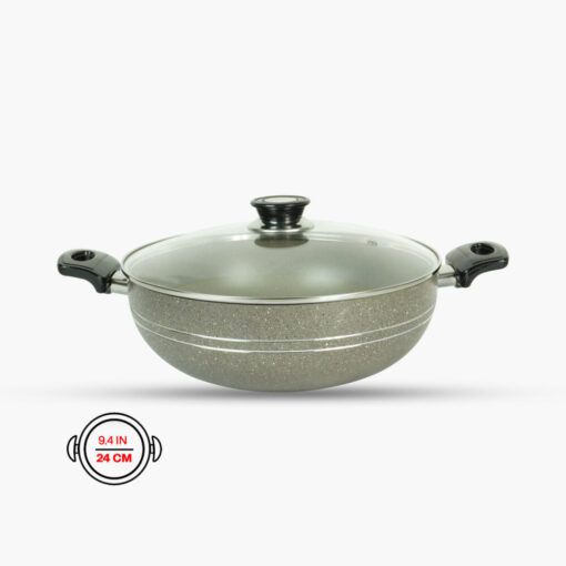 Marble Wok 24cm beige