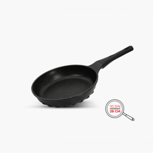 Die-Cast marble Frying Pan black 26cm