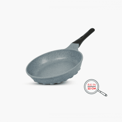 Die Cast Frying Pan Marble Coating gray 22cm