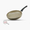 Round Frying Pan Marble Coating 30cm beige