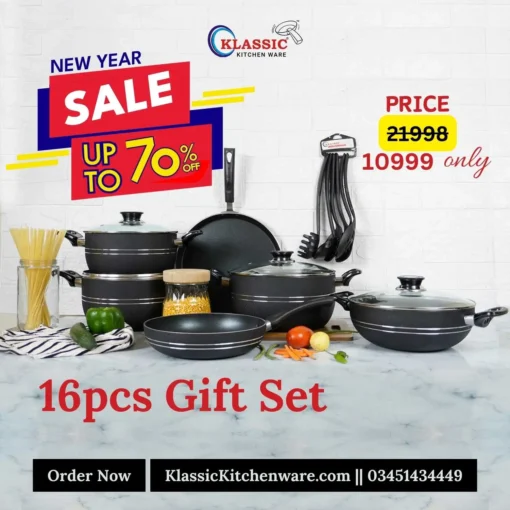 cookware set Non stick 16 pcs