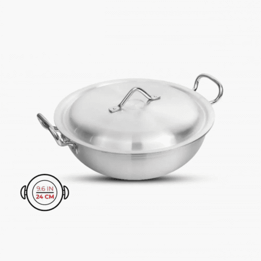 Wok Metal Finish Aluminum 24cm